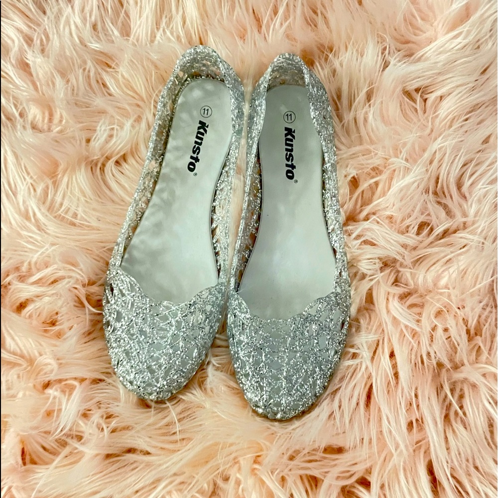 Kunsto Women's Bird Nest Jelly Ballet Flats